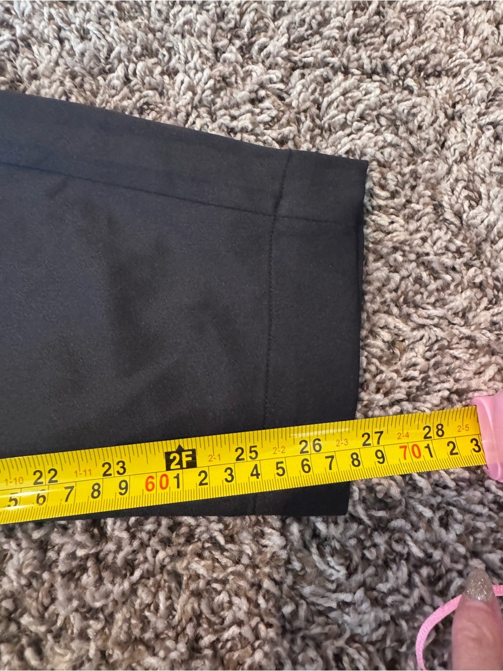 Abercrombie & Fitch Black Satin Belted Pull On Pants Tapered Paper bag S - Picture 11 of 11